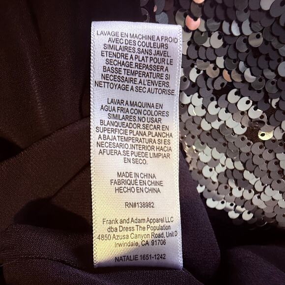 Dress The Population "Natalie Dress" Sequin knee length Dress size XL (12-14) - Picture 10 of 16